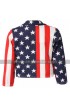 Independence Day American Flag Women Leather Jacket
