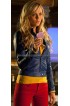 Supergirl Smallville Laura Vandervoort Blue Leather Jacket