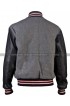 Andrew Garfield Varsity Bomber Wool Jacket