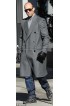 Superstar Jason Statham Grey Wool Coat