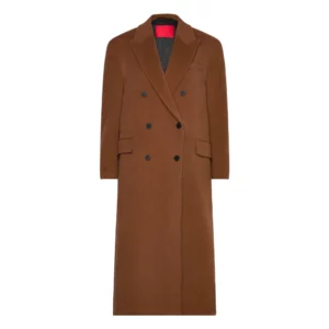 10th Doctor Double Breasted Brown Wool Trench Coat