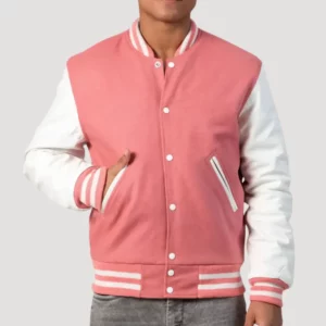 Pink Letterman Jacket