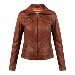 brown-slim-fit-trucker-leather-jacket