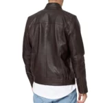 Men’s Chocolate Brown Biker Leather Jacket