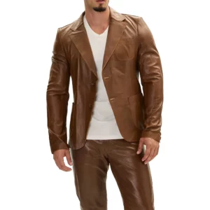 classic-two-button-leather-blazer-brown