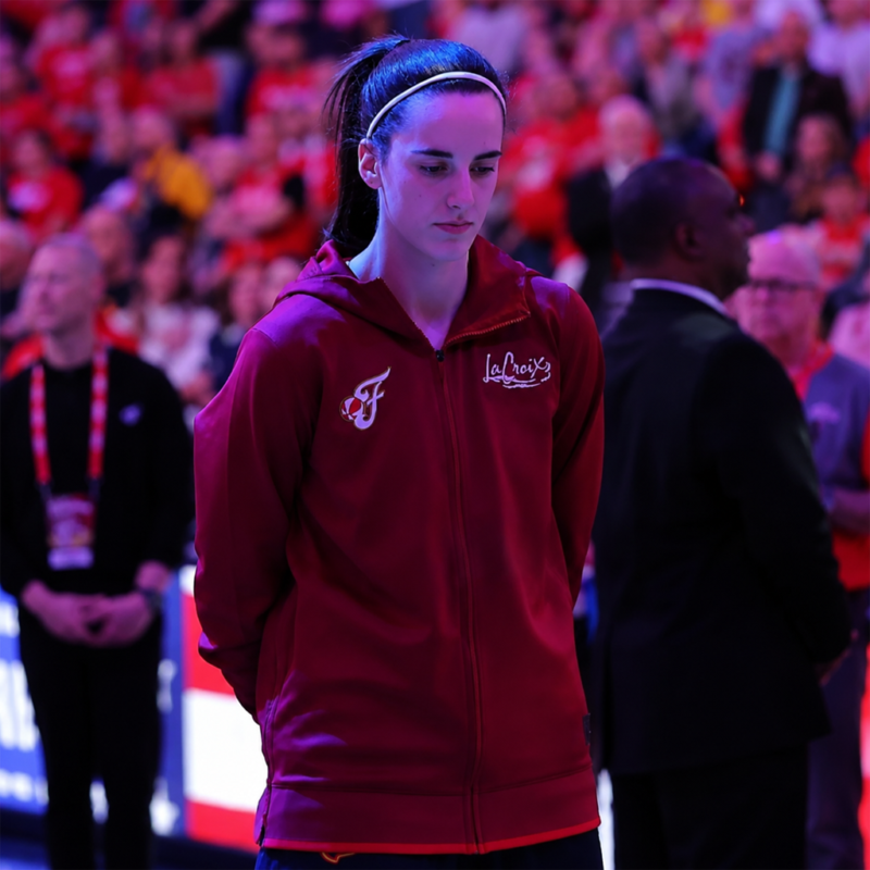 Indiana Fever 2026 Caitlin Clark Maroon Jacket front view