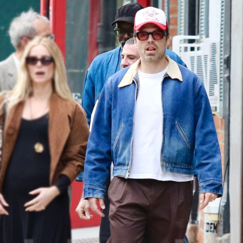 NYC Downtown Restaurant Sebastian Stan Jacket front view